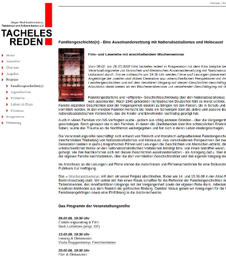 tacheles reden